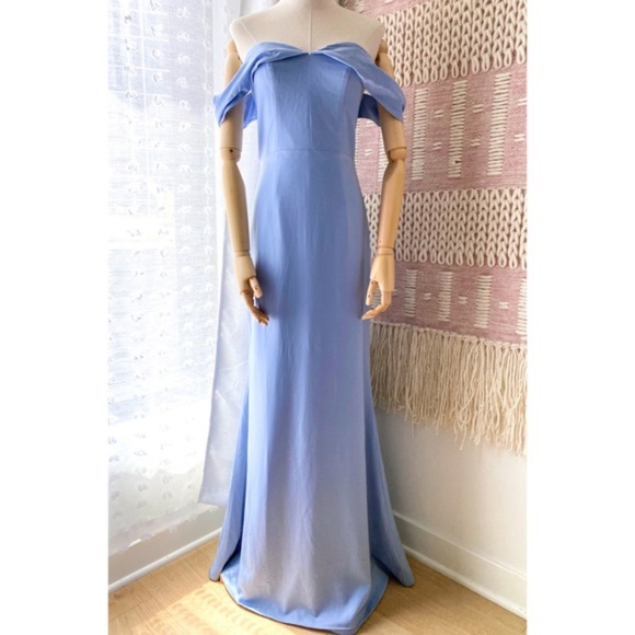 Lovers + Friends Light Blue Off-Shoulder Dress - Picture 2 of 3